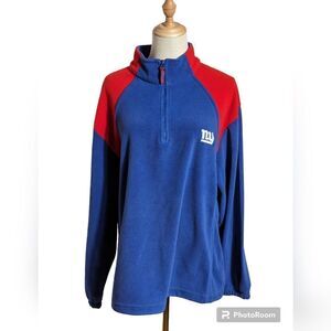 NFL New York Giants Fleece Quarter Zip Pullover